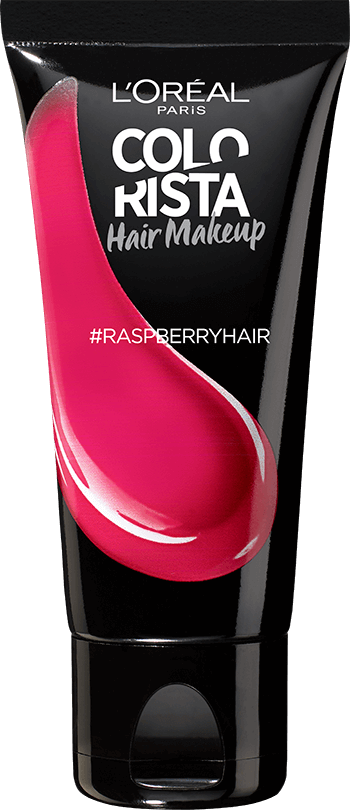 Hair Makeup Raspberry Pink Temporary Brunette Hair Colour